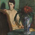 edgar degas donna con vaso di porcellana