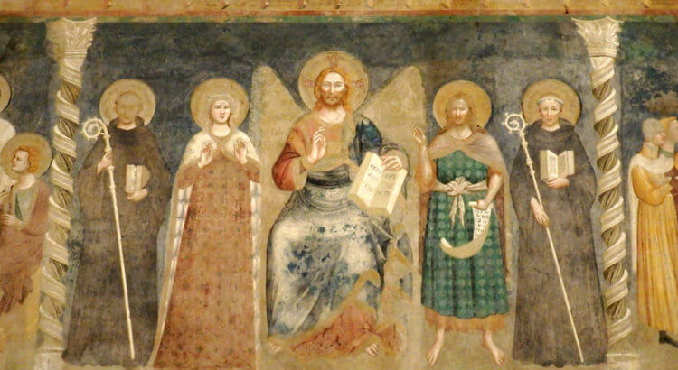 abbazia pomposa refettorio affreschi scuola giottesca riminese