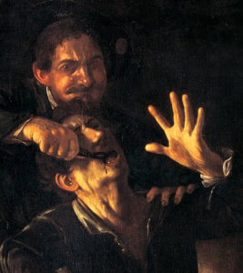 caravaggio cavadenti palazzo pitti firenze
