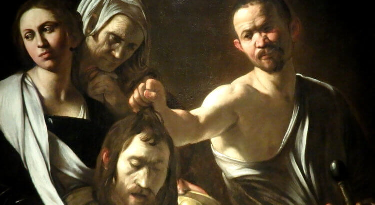 caravaggio Salomè con la testa del Battista national gallery londra