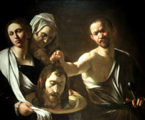 caravaggio Salomè con la testa del Battista national gallery londra